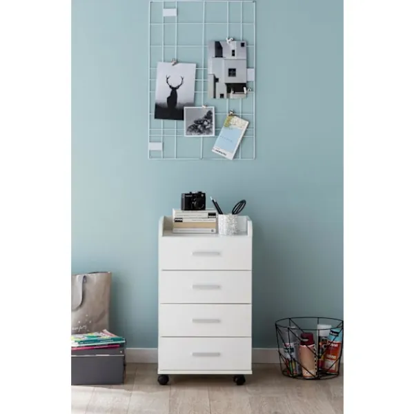 Rootz Living Byråer>Rootz rullcontainer 40 x 70,5 x 33 cm vit - Skrivbordscontainer