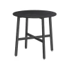 Rootz Living Matbord>Rootz runt matbord - Spånskiva stål - Modernt bord - 80cm D, 75cm H - Ebony Black-Ink Black - 10,8kg - 100 kg Kapacitet