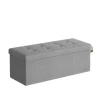 Rootz Living Kistor & Koffertar>Rootz Seat Bröstförvaringsbänk - Skobänk - Bed Chest - Multifunktionella sittplatser - 110 x 38 x 38 cm