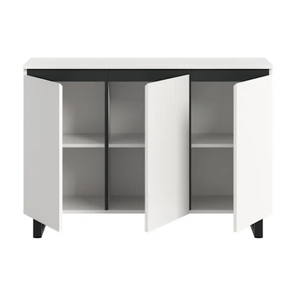 Rootz Living Sideboards>Rootz Sideboard - förvaringsskåp - Buffébord - Easy Care -ytor - 120 cm x 84 cm x 36 cm