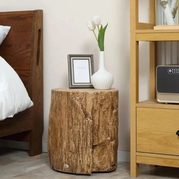 Rootz Living Småbord>Rootz sidobord - Sängbord - Sidobord med stockdesign - Utjämning