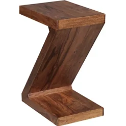 Rootz Living Småbord>Rootz Sidobord - Z-Shape Sidobord - Sidobord - Trä - Brun