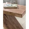 Rootz Living Småbord>Rootz sidobord massivt trä akacia Z Cube 60 cm högt vardagsrumsb