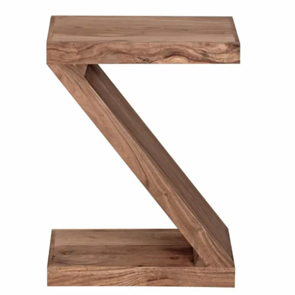 Rootz Living Småbord>Rootz sidobord massivt trä akacia Z Cube 60 cm högt vardagsrumsb