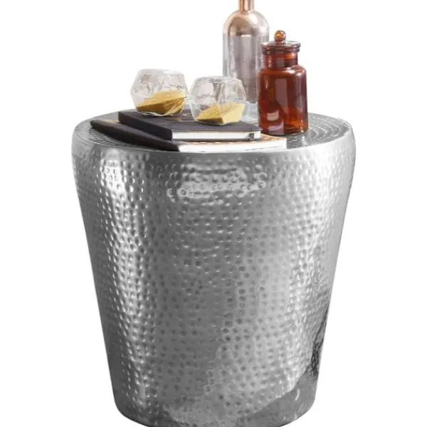 Rootz Living Småbord>Rootz sidobord 41x41x41cm aluminium silver bord orientaliskt run
