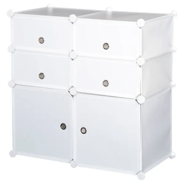 Rootz Living Skåp>Rootz Skåp Garderob - Vit - Stål, Plast - 29,52 cm x 14,56 cm x 28,74 cm