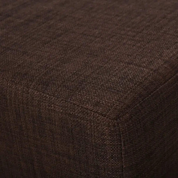 Rootz Living Pallar>Rootz Snygg Pall med Tygöverdrag - Fotstöd - Soffbord - Bekväma sittplatser - Mångsidig användning - Golvskydd - 40W x 30D x 24H cm - Linnetyg