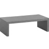 Rootz Living Soffbord>Rootz soffbord - Modernt betongutseende - Subtil U -form - Anti -Slip Protection - 110 cm x 55 cm x 35 cm