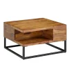 Rootz Living Soffbord>Rootz soffbord 60x60x34,5 cm Sheesham massivt trä - hörnsoffbord