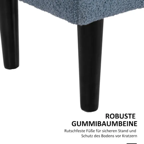 Rootz Living Sittpuffar>Rootz stoppad bänk - Förvaringsbänk - Entrébänk - Elegant överdrag i kashmir-look - 95 cm x 38 cm x 45 cm
