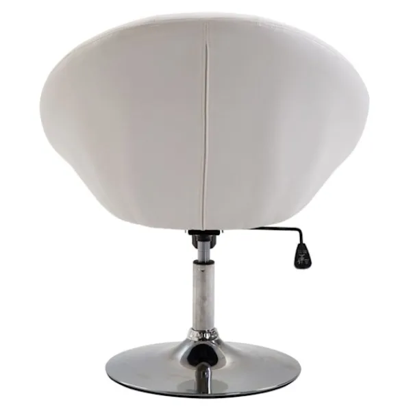 Rootz Living Kontorsmöbler>Rootz Swivel Chair - Vit - Stål, Svamp, PU - 26,77 cm x 23,22 cm x 31,49 cm
