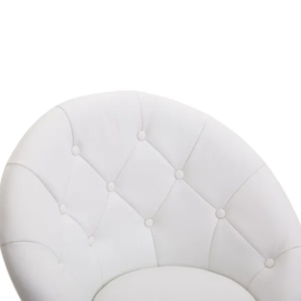 Rootz Living Kontorsmöbler>Rootz Swivel Chair - Vit - Stål, Svamp, PU - 26,77 cm x 23,22 cm x 31,49 cm