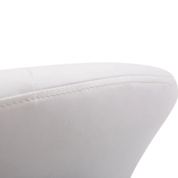 Rootz Living Kontorsmöbler>Rootz Swivel Chair - Vit - Stål, Svamp, PU - 26,77 cm x 23,22 cm x 31,49 cm