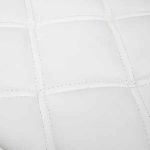 Rootz Living Pallar>Rootz Swivel Pall - Rullande pall - Höjdjusterbar salongspall - Imiterat läder - Armlös design - Elegant vadderat mönster - 35,5 cm x 51-67 cm