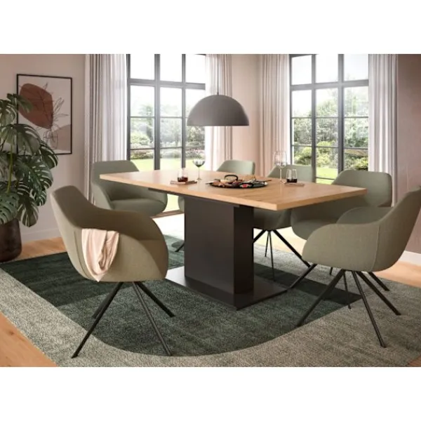 Rootz Living Matbord>Rootz utdragbart matbord - utbyggbart matbord - Justerbart bord - Hållbart, lätt att rengöra - 150-190 cm x 76 cm x 80 cm