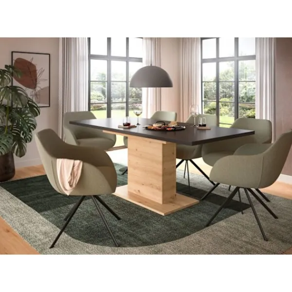 Rootz Living Matgrupper>Rootz utdragbart matbord - utbyggbart bord - Matsalsbord - Hög hållbarhet - 150-190 cm x 76 cm x 80 cm