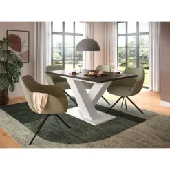 Rootz Living Matgrupper>Rootz utdragbart matbord - modernt matbord - utbyggbart bord - rymdbesparande - 150-190x76x80cm