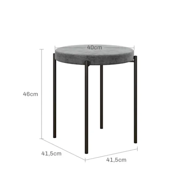 Rootz Living Pallar>Rootz Velvet Matstolar Set med 4 - Stapelbara kökspallar - Stoppade möbler - Elegant design - Utrymmesbesparande - 41,5 cm x 41,5 cm x 46 cm