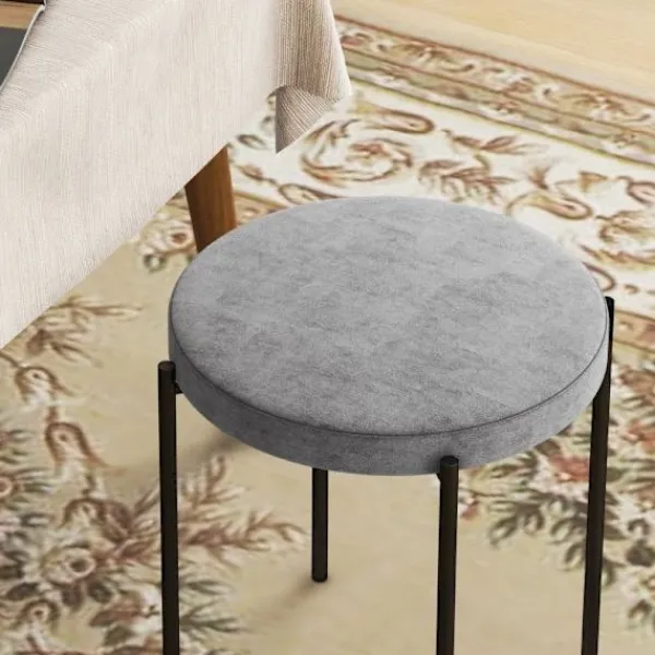 Rootz Living Pallar>Rootz Velvet Matstolar Set med 4 - Stapelbara kökspallar - Stoppade möbler - Elegant design - Utrymmesbesparande - 41,5 cm x 41,5 cm x 46 cm