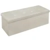 Rootz Living Kistor & Koffertar>Rootz Velvet Storage Pall - Ottomansk, Fotstöd - 118L kapacitet, hopfällbar, hållbar - 110cm x 38cm x 37,5cm