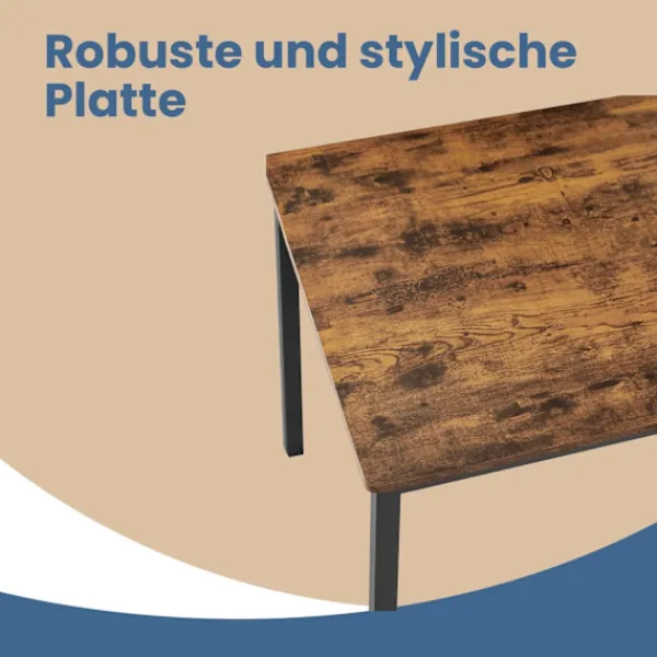 Rootz Living Matgrupper>Rootz Vintage Dining Table Set - Köksbord - Matsalsmöbler - Spacebesparing - 110 cm x 70 cm x 75 cm