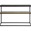 Rootz Living Småbord>Rootz 2-vånings konsolbord - hallbord - vardagsrumsbord - soffbord - sidobord - gavelbord med glasskiva