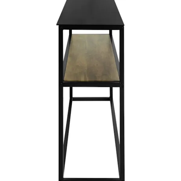 Rootz Living Småbord>Rootz 2-vånings konsolbord - hallbord - vardagsrumsbord - soffbord - sidobord - gavelbord med glasskiva