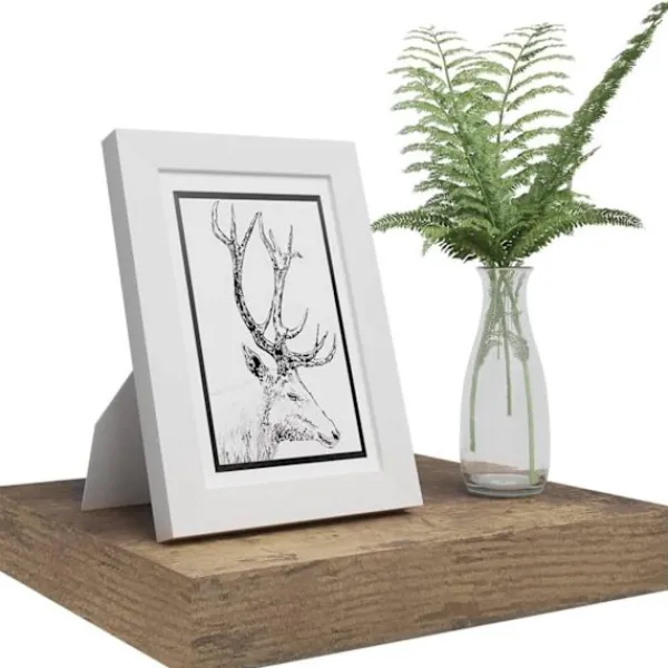 Rootz Living Hyllor>Rootz Wallboard Shelf - CD/DVD -organisator - Bokhylla - Fuktbeständig MDF - Brown - 50x22.9x3.8cm - Spacebesparing Design