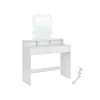 Rootz Living Sminkbord>Rootz White Chipboard Sminkbord - Sminkbord - Sminkbord - Rymlig förvaring - 40cm x 100cm x 145cm