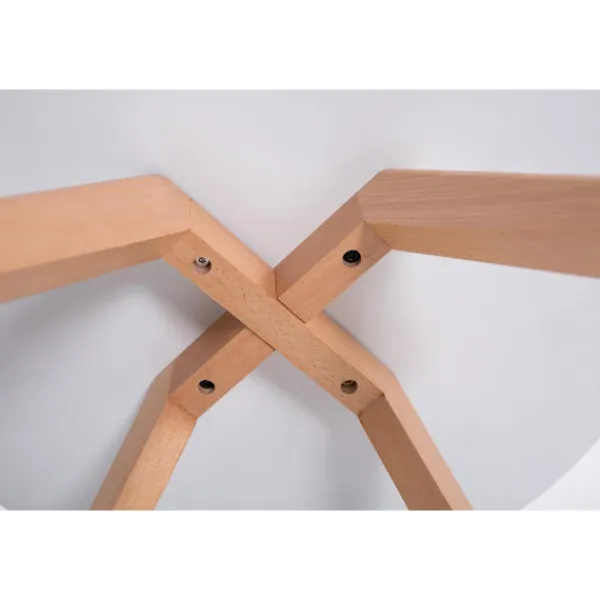 BellaFurn Småbord>Round Modern Table - Design Matbord - Golvvänlig design | Färg: Naturen