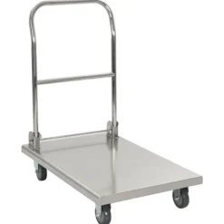 vidaXL Balkongmöbler>Rullvagn 82x53x86 cm rostfritt stål silver