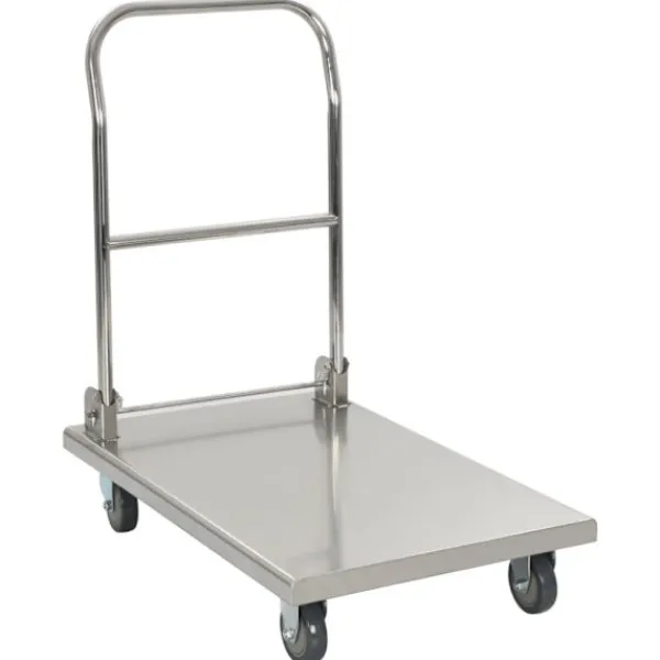 vidaXL Balkongmöbler>Rullvagn 82x53x86 cm rostfritt stål silver
