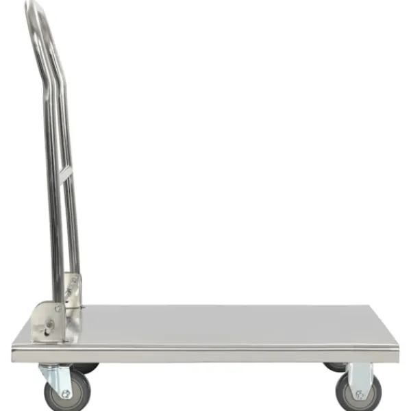 vidaXL Balkongmöbler>Rullvagn 82x53x86 cm rostfritt stål silver