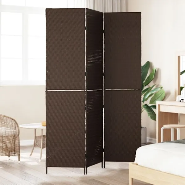 vidaXL Balkongmöbler>Rumsavskiljare Brun 146 x 180 cm konstrotting