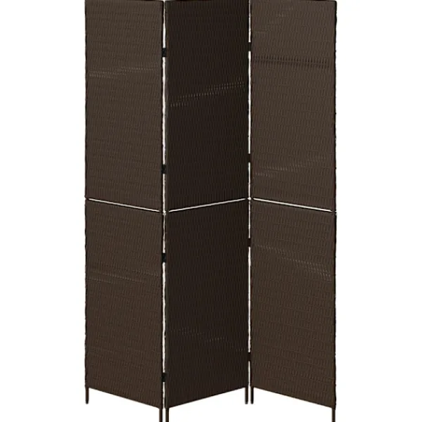 vidaXL Balkongmöbler>Rumsavskiljare Brun 146 x 180 cm konstrotting