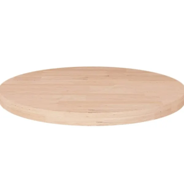 vidaXL Matbord>Rund bordsskiva Ø50x2,5 cm obehandlat massiv ek