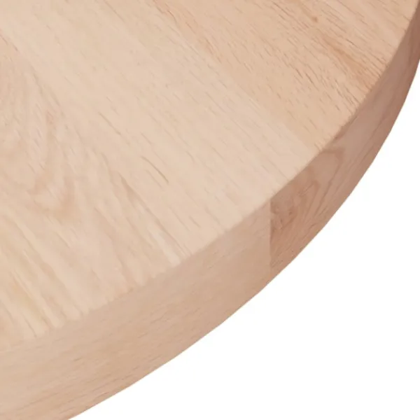 vidaXL Matbord>Rund bordsskiva Ø50x2,5 cm obehandlat massiv ek