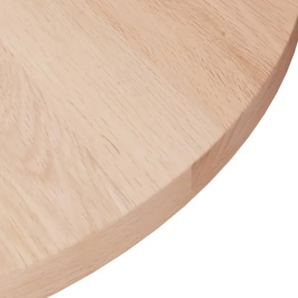 vidaXL Matbord>Rund bordsskiva Ø30x1,5 cm obehandlat massiv ek