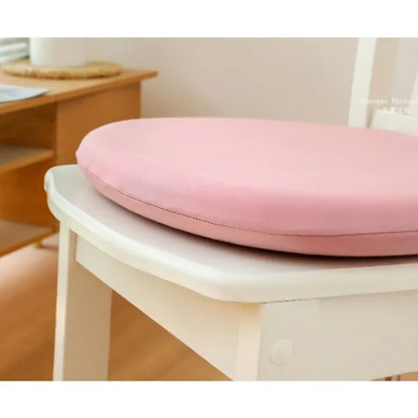 Sittpuffar>Rund kudde 3030 tjock 4CM supermjuk rosa minnesskum stolskudde