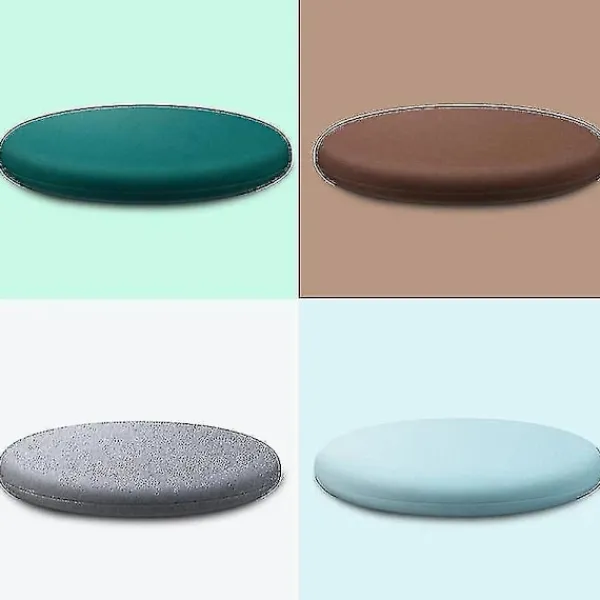 Sittpuffar>Rund Minnesskumkudde Bekväm Andningsbar Vadderad Pallöverdrag Maskintvättbar Matta För Hem Sovrum Mörkgrå 40cm