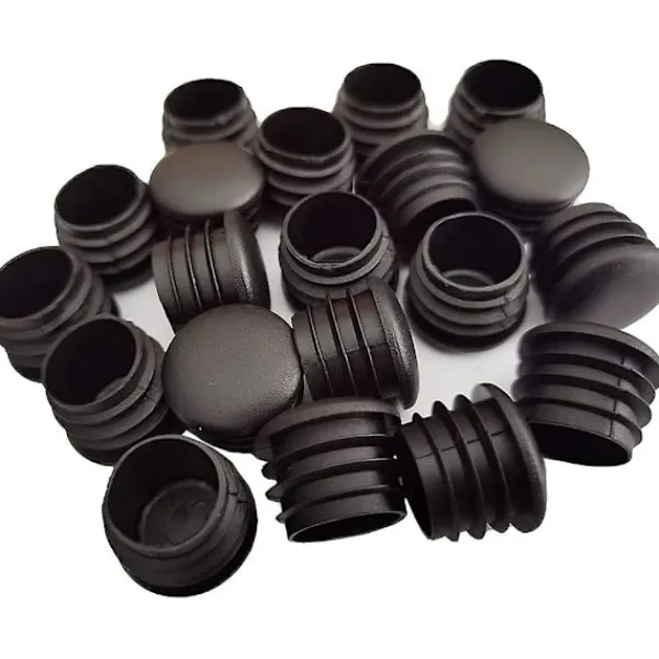 Stolar>Rund Plastplugg, 20 st Svarta Rörändpluggar Stolglidare Runda Ändpluggar Möbel Stol/ben Rörskydd Insats (25mm)