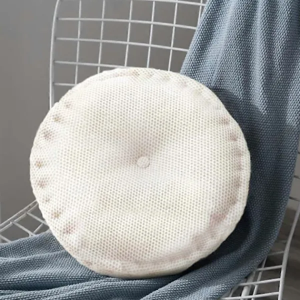 Sittpuffar>Rund Sittdyna för Stol Hängande Tvättbar Mjuk Mesh Sittdyna Stolsdynor för Inomhus Utomhus Golv, Stol, Soffa, Öppen Spis, Säng, Kontor 40cm (Off-white) | Fyndiq