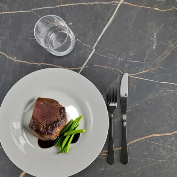 Småbord>Runt högt bord Ø 60 cm Rom bistro brandmarmor