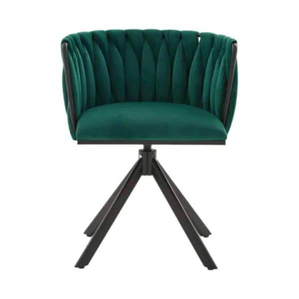 Fåtöljer>Sammet fåtölj set om 2 med 180° svängfunktion - kraftig ram, ergonomisk, sammetslen
