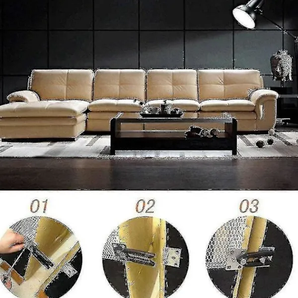 Soffor>Sektionssoffkoppling, 4 st Metall Sofffog Snäpp Alligator Stil Sektionssoffkoppling