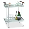 B2X Sideboards>Serveringsvagn frostat glas
