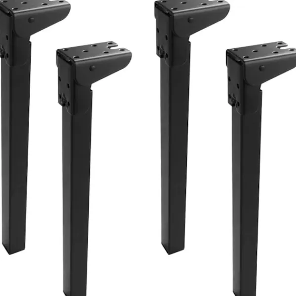 Soffbord>Set med 4 hopfällbara bordsben 35 cm, 90 graders hopfällbara bordsben, svarta hopfällbara soffbordsben för, A