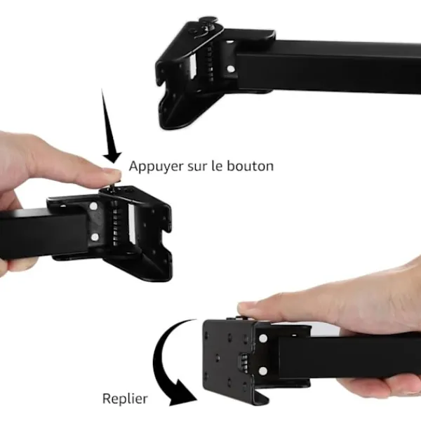 Soffbord>Set med 4 hopfällbara bordsben 35 cm, 90 graders hopfällbara bordsben, svarta hopfällbara soffbordsben för, A