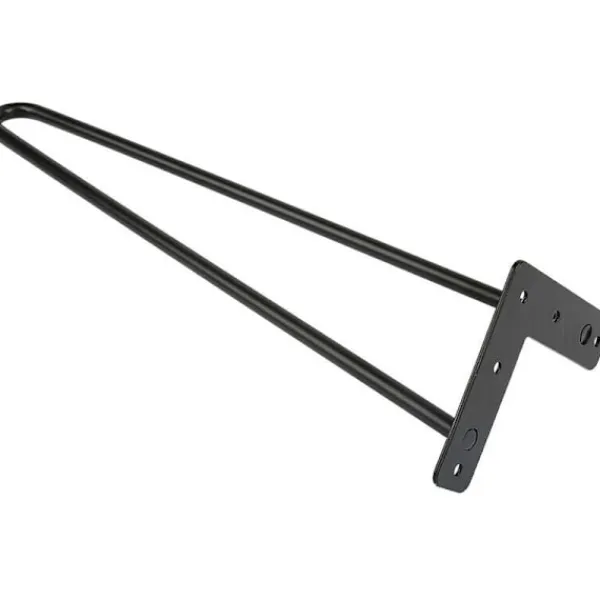 Småbord>Set med 4 hårnålsben 50 cm för svart industriell designbord