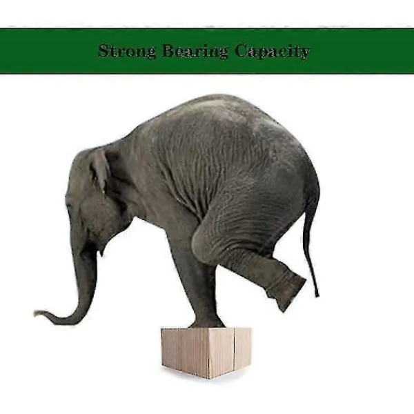 Balkongmöbler>Set med 4 Möbelhöjare, Trämöbelhöjare, Sänghöjare, Bordshöjare, Möbelbenslyftfötter för Sängbord (Storlek: 5x5x5cm)